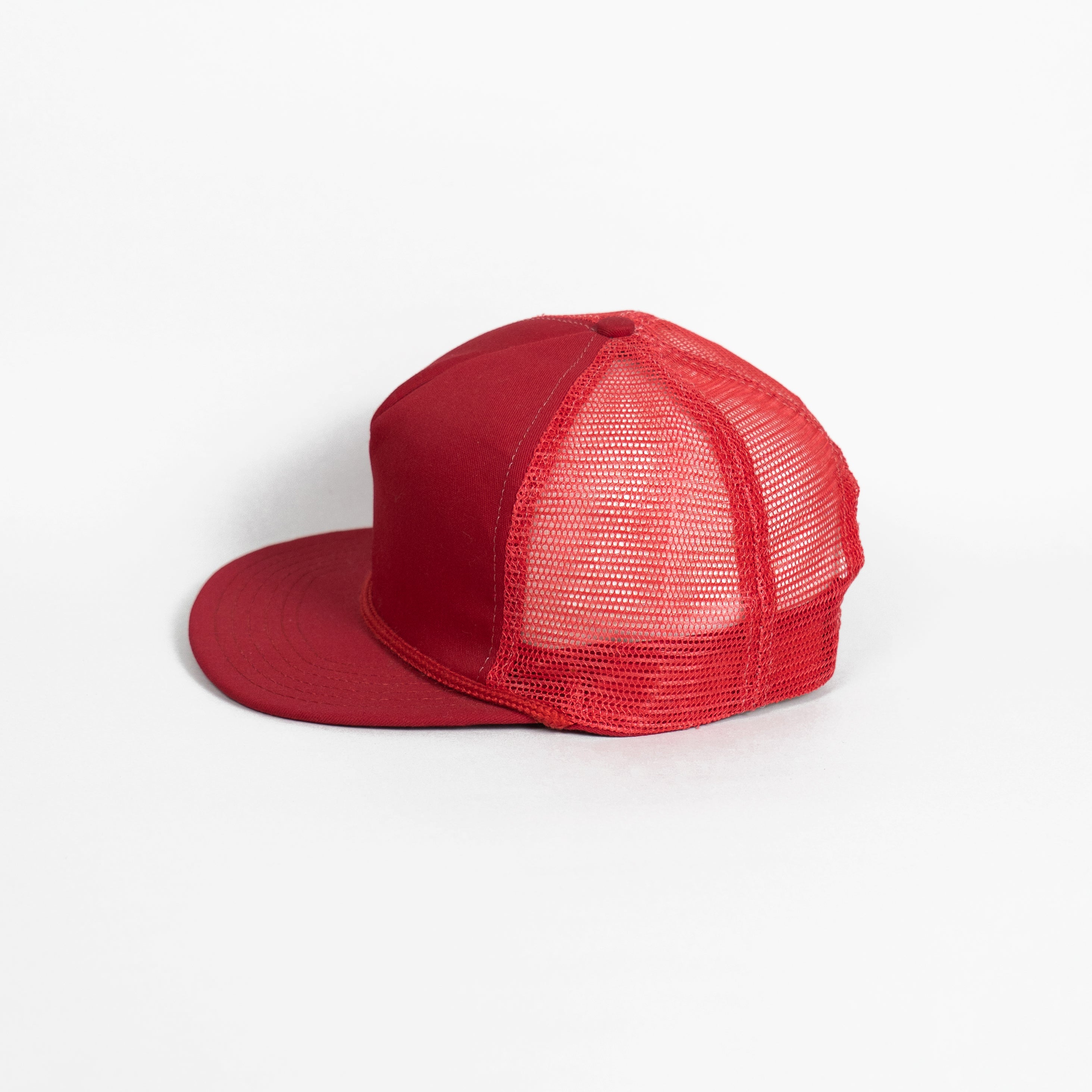 Blank Red Mesh Cap