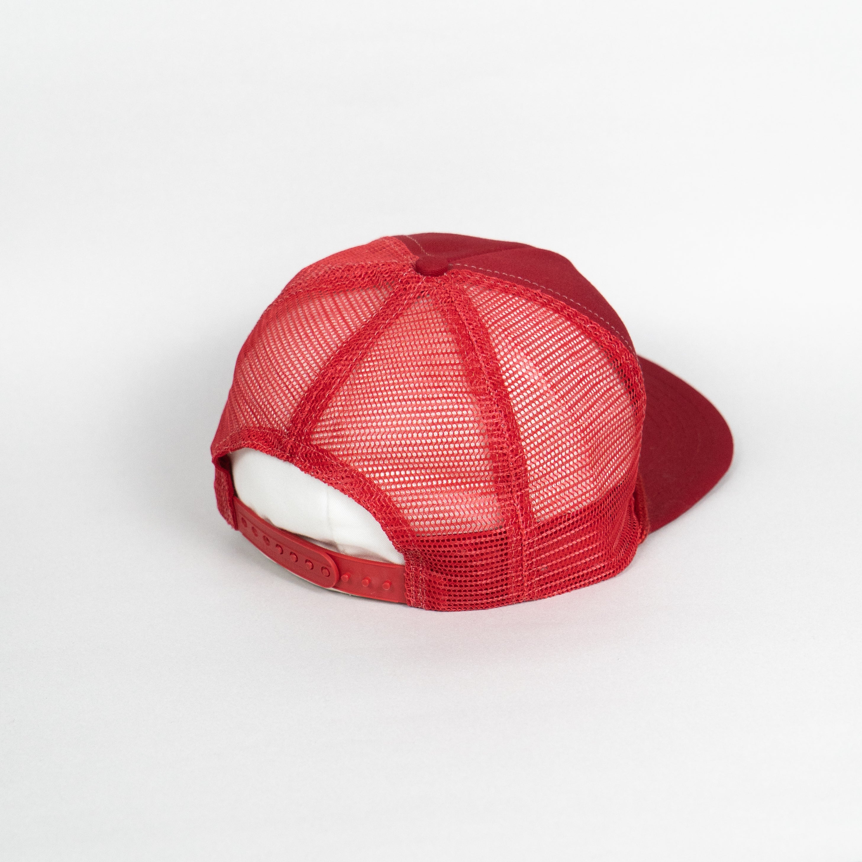 Blank Red Mesh Cap