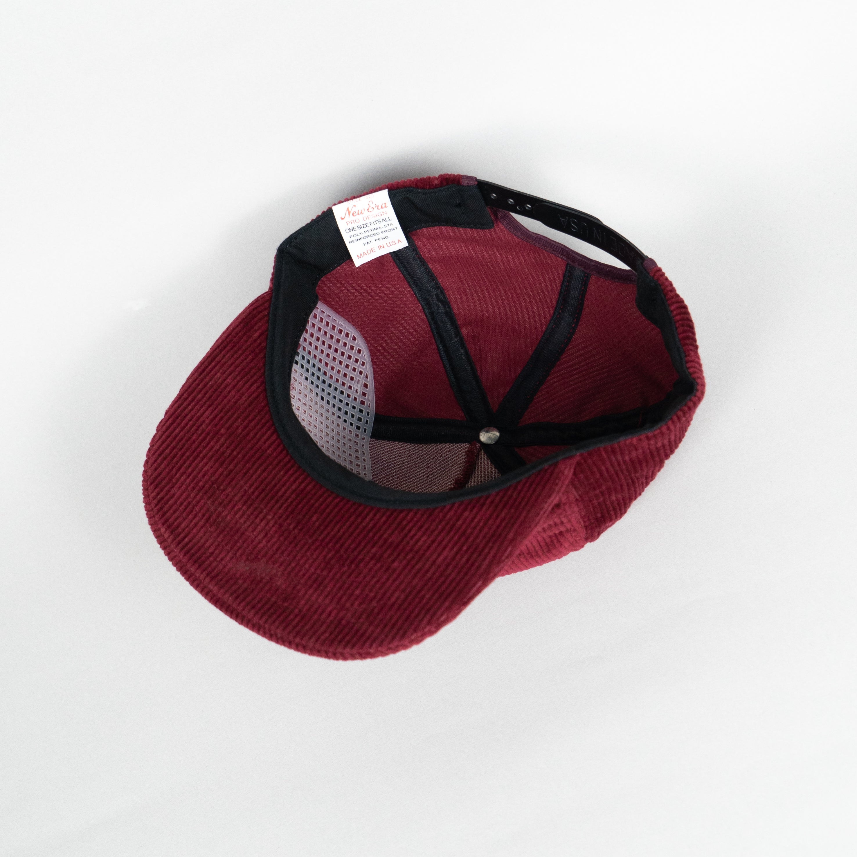Blank Burgundy Corduroy New Era