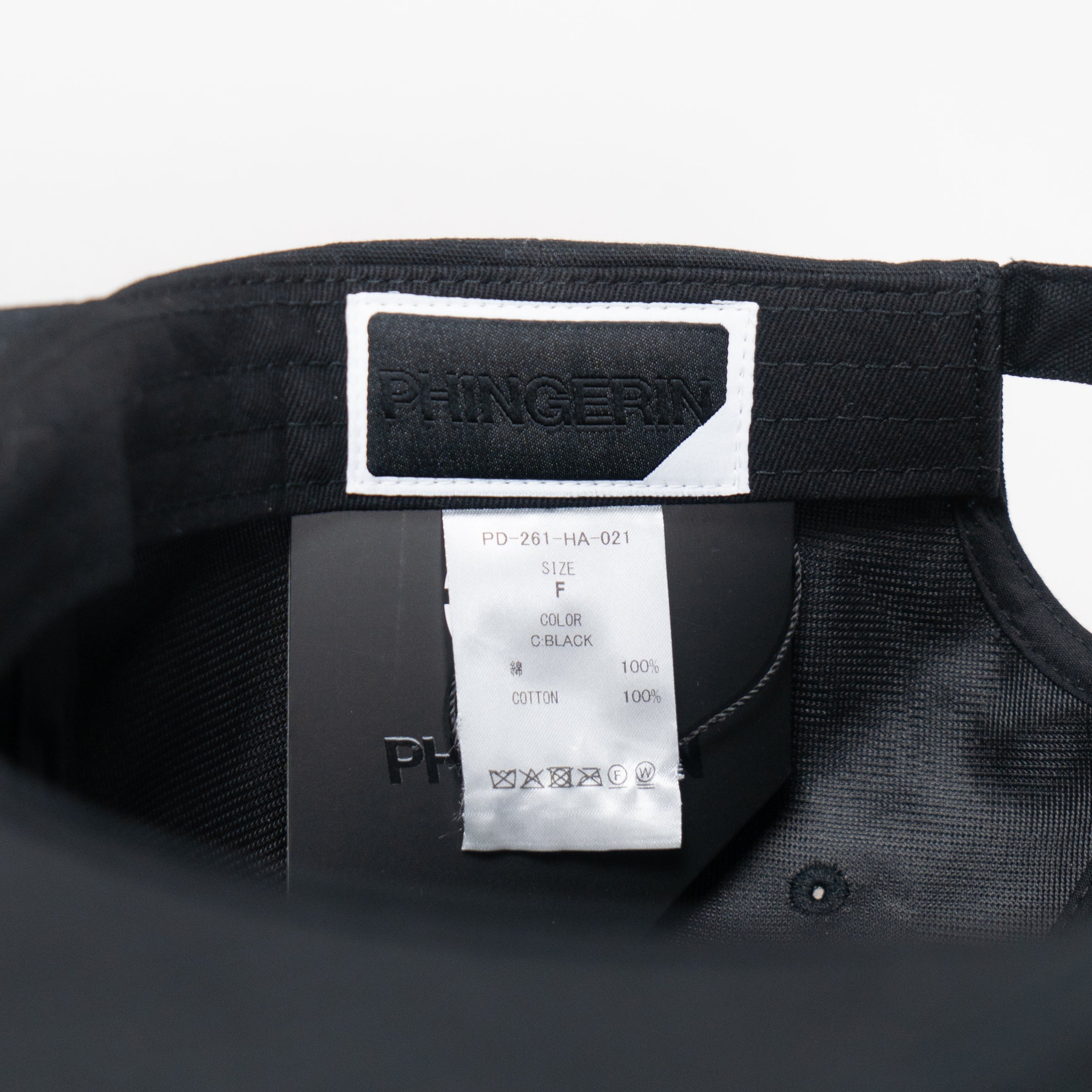 PHINGERIN CUSTOMER CAP BLACK